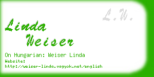 linda weiser business card